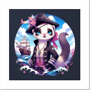 Ferret the Pirate King Posters and Art